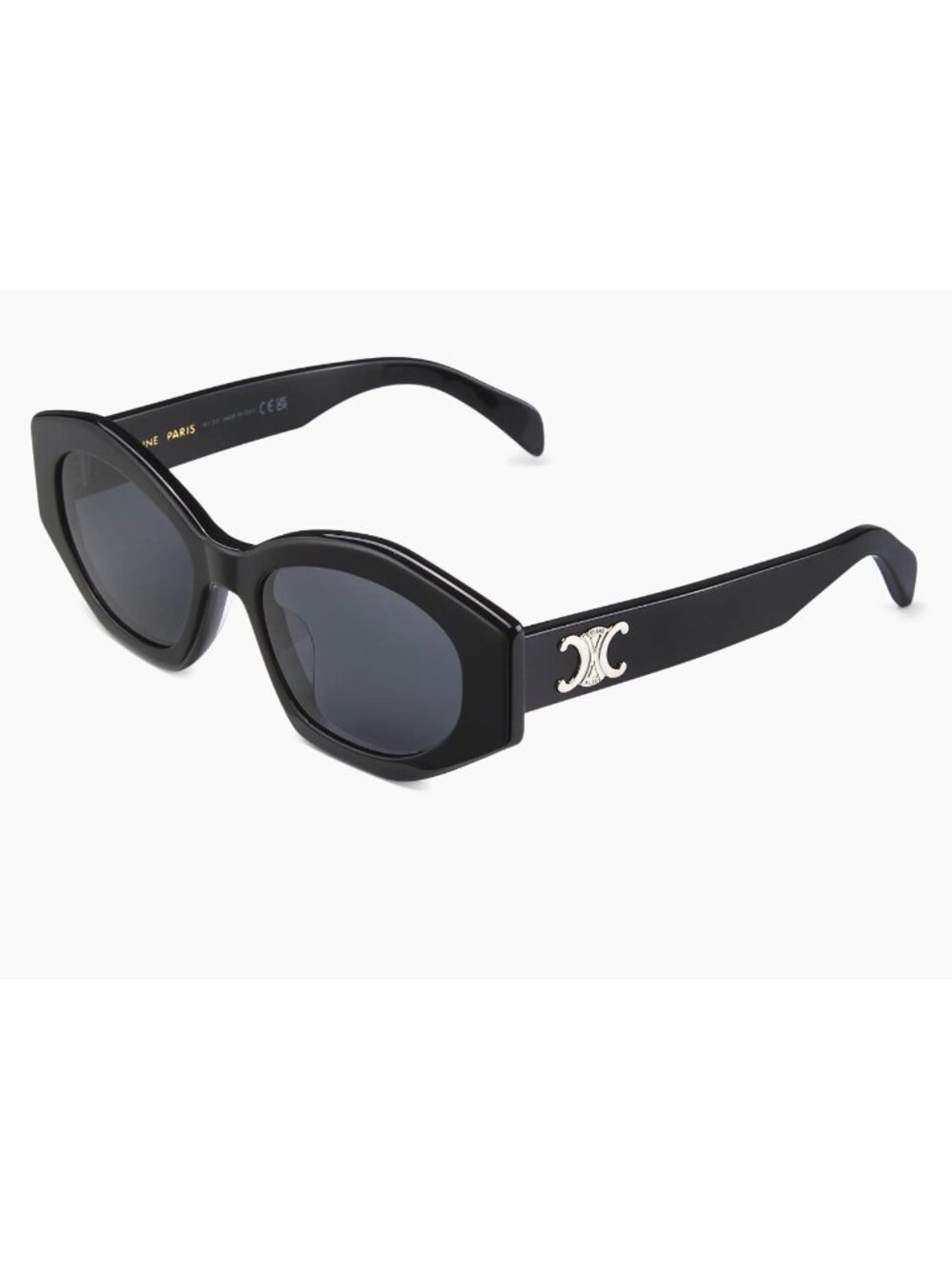 CELINE CL40238U O1A 55MM TRIOMPHE black cat eye Sunglasses - Picture 9 of 16